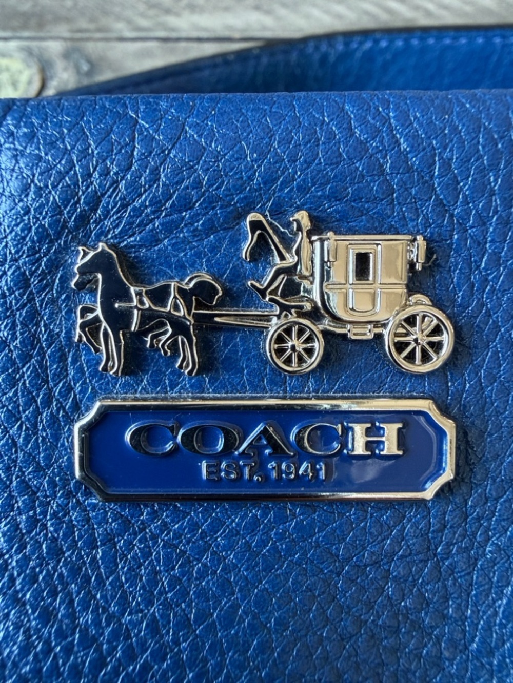 ❗️SOLD❗️Coach Madison Isabelle in Royal Blue - Picture 3 of 9